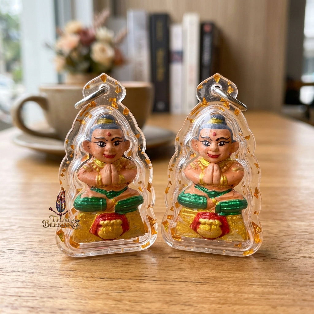 🔱 Kuman Thep Sethi "Look Kham Look Koon" (The Emerald Millionaire Deva) – Luang Phor Mian, Wat Ban Janiang (2025/2568 Edition) – The Ultimate Engine for Non-Stop Cash Flow, Irresistible Charm, and Sovereign Fortune!