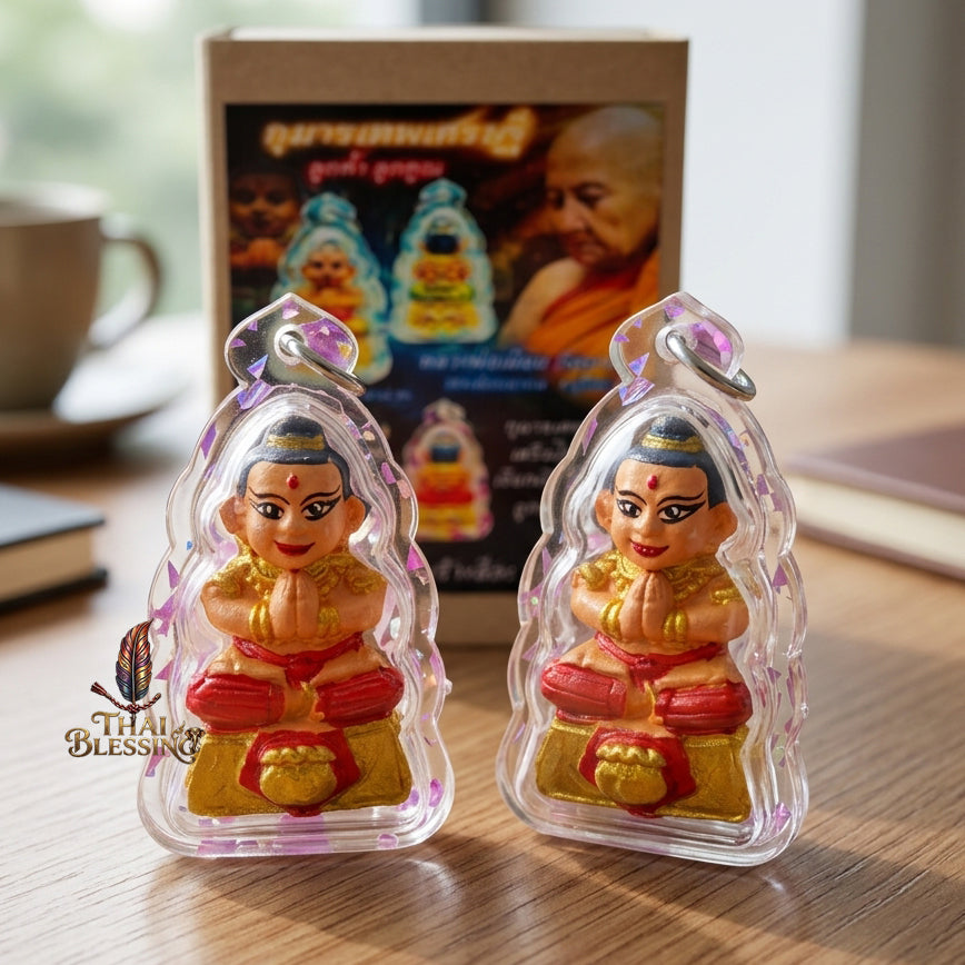 🔱 Kuman Thep Sethi "Look Kham Look Koon" (The Emerald Millionaire Deva) – Luang Phor Mian, Wat Ban Janiang (2025/2568 Edition) – The Ultimate Engine for Non-Stop Cash Flow, Irresistible Charm, and Sovereign Fortune!