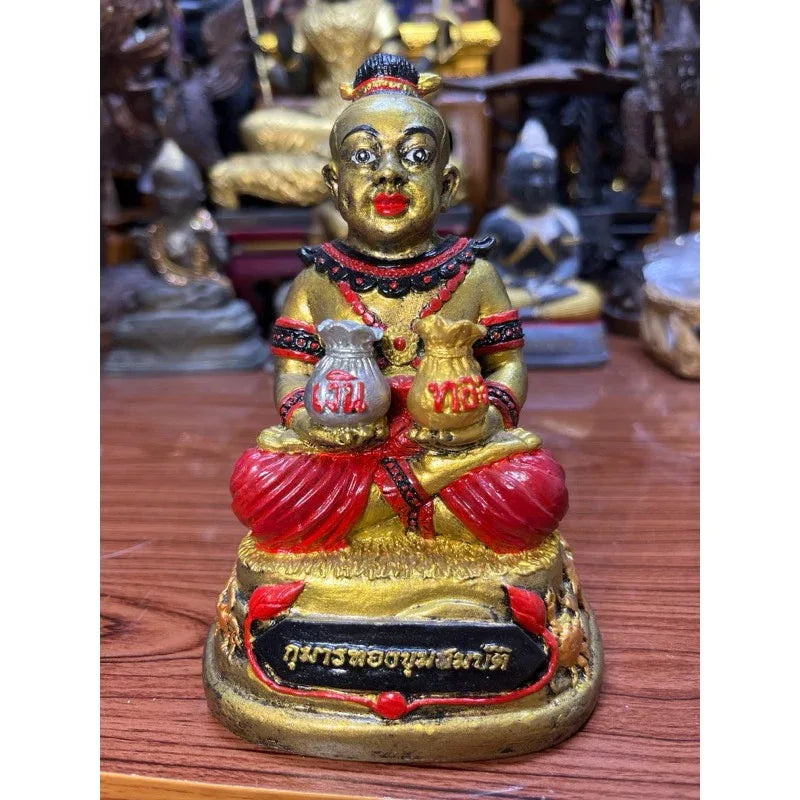 ✨ Kuman Thong Khuem Sombat Resin Amulet – Supreme Prosperity & Protection by Luang Pho Phian, Wat Kern Kathin