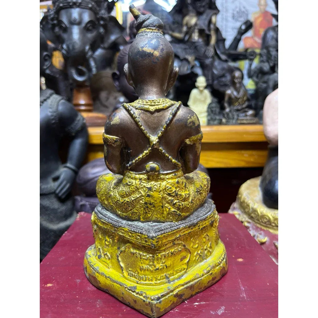 ✨ Kuman Thong Millionaire Edition – Rare Sacred Resin Amulet with Abundant Sacred Powders by Wat Noi Nang Hong, Bangkok (Circa 1983-1987)