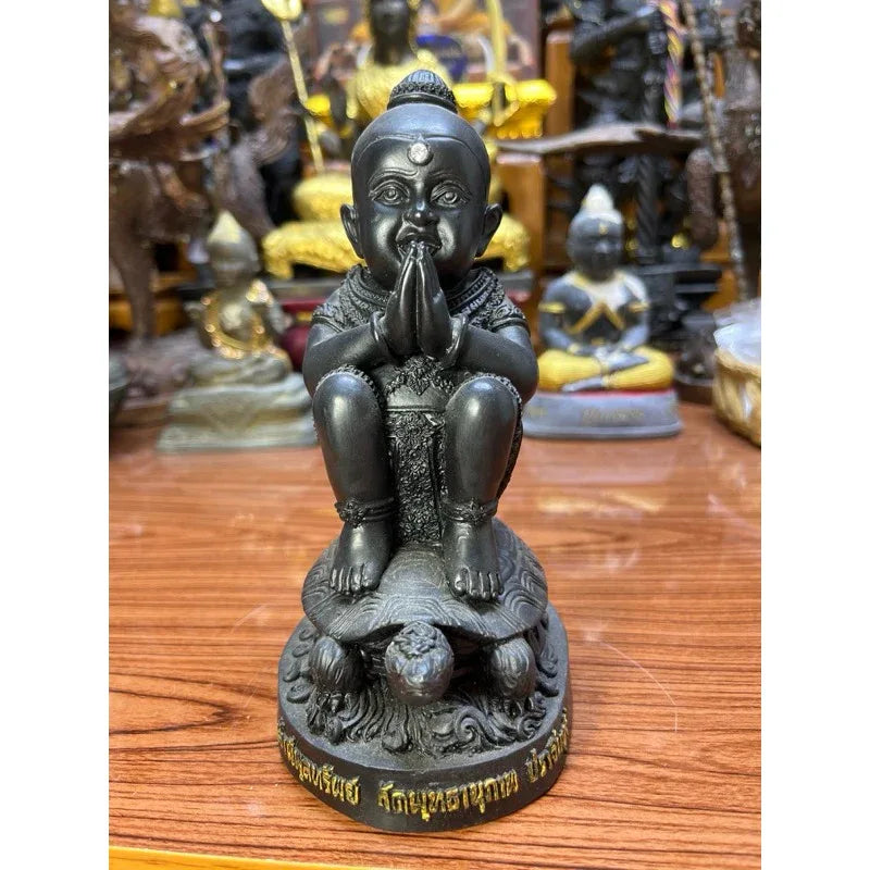 ✨ Kuman Thong Riding Turtle Amulet – Supreme Luck and Prosperity Blessing by Luang Pho Sanit, Wat Phuttha Nupap, Prachinburi
