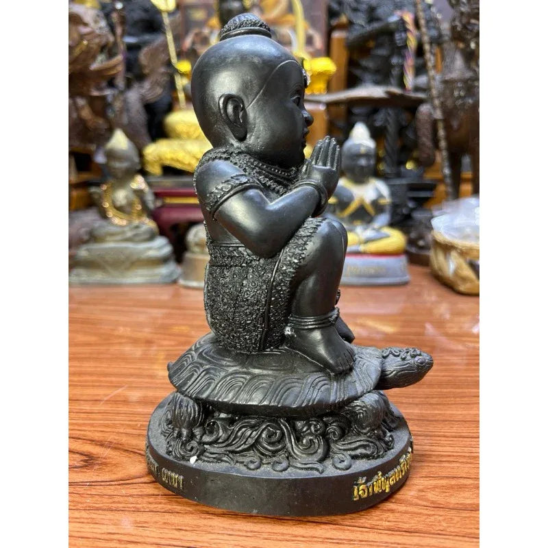 ✨ Kuman Thong Riding Turtle Amulet – Supreme Luck and Prosperity Blessing by Luang Pho Sanit, Wat Phuttha Nupap, Prachinburi