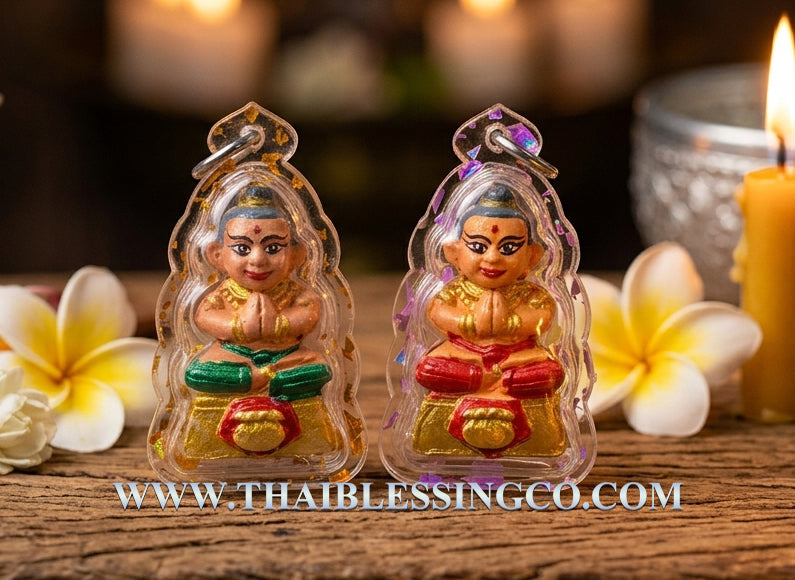 👶 Kuman Thep Setthee "Luk Kham-Luk Khun": The Sovereign Guardian of Golden Support and Multiplied Wealth by Luang Phor Mian (2568)