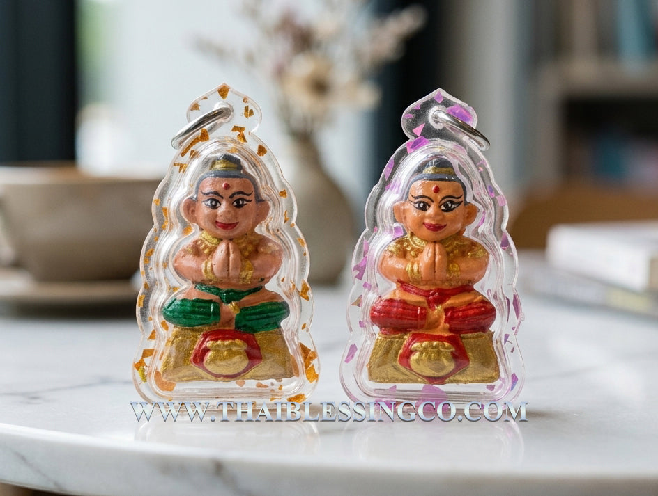 👶 Kuman Thep Setthee "Luk Kham-Luk Khun": The Sovereign Guardian of Golden Support and Multiplied Wealth by Luang Phor Mian (2568)