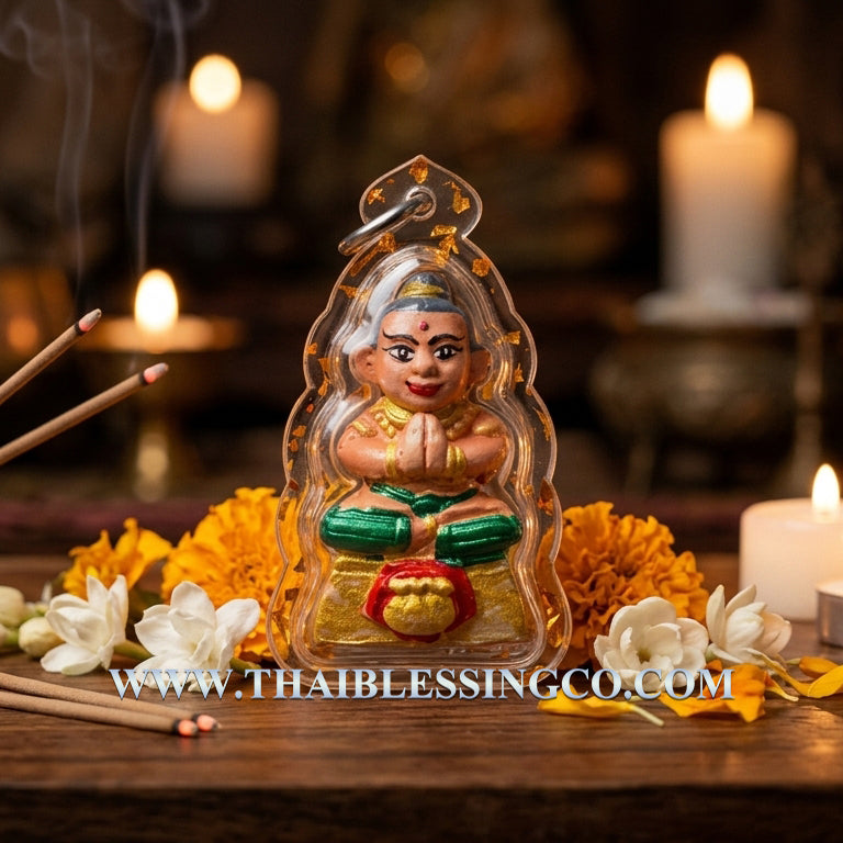 👶 Kuman Thep Setthee "Luk Kham-Luk Khun": The Sovereign Guardian of Golden Support and Multiplied Wealth by Luang Phor Mian (2568)
