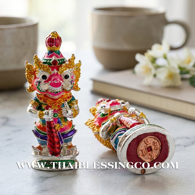 🔱 Kuwen Noi Roi Lan (Term 2) – "The Young Billionaire God" Silver & Enamel Edition – Achan Krai Det (2562) – The Divine Engine for Infinite Fortune, Sovereign Authority, and Absolute Destiny Manifestation!
