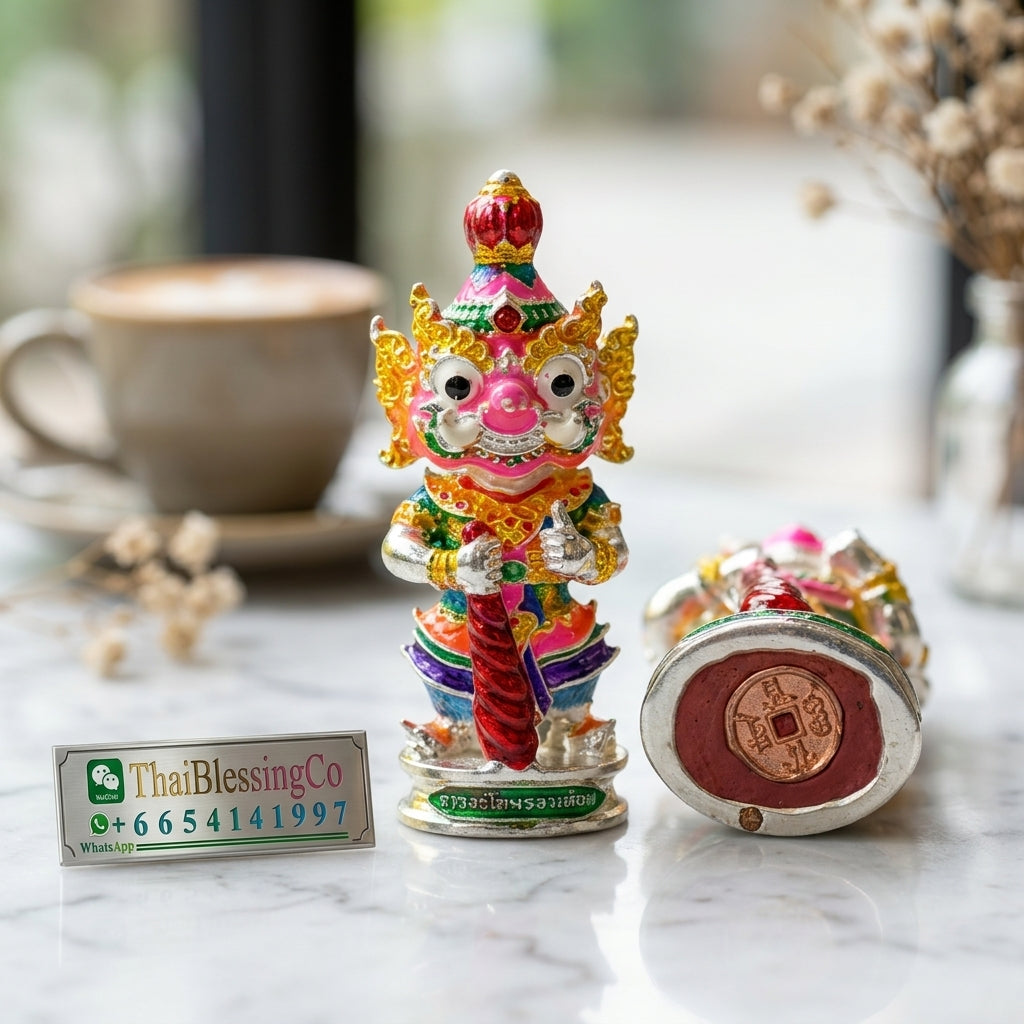 🔱 Kuwen Noi Roi Lan (Term 2) – "The Young Billionaire God" Silver & Enamel Edition – Achan Krai Det (2562) – The Divine Engine for Infinite Fortune, Sovereign Authority, and Absolute Destiny Manifestation!