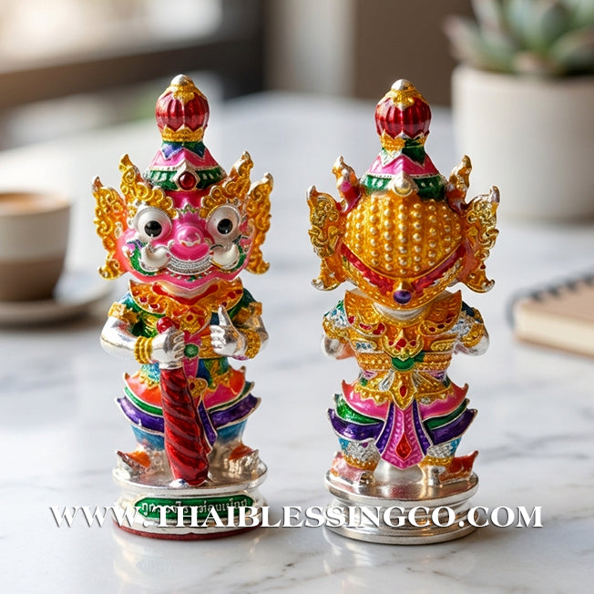 🔱 Kuwen Noi Roi Lan (Term 2) – "The Young Billionaire God" Silver & Enamel Edition – Achan Krai Det (2562) – The Divine Engine for Infinite Fortune, Sovereign Authority, and Absolute Destiny Manifestation!