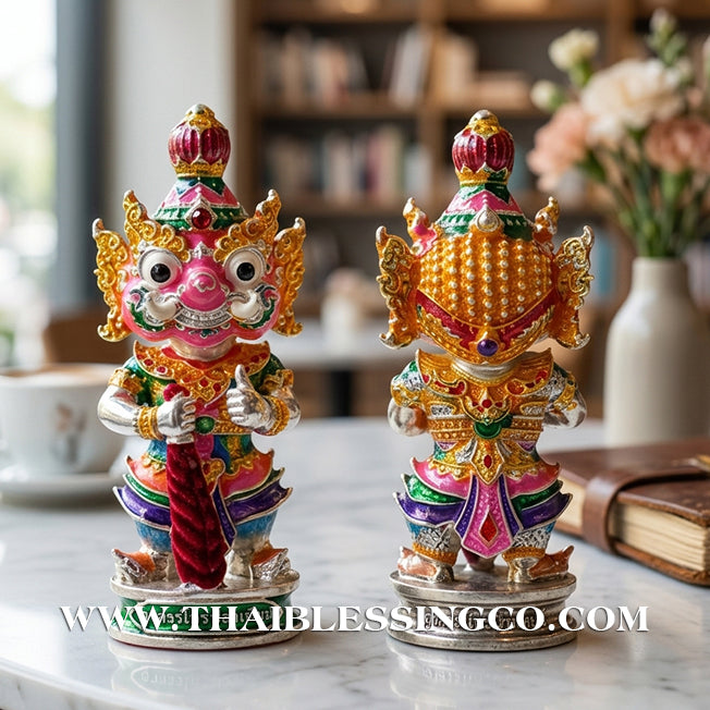 🔱 Kuwen Noi Roi Lan (Term 2) – "The Young Billionaire God" Silver & Enamel Edition – Achan Krai Det (2562) – The Divine Engine for Infinite Fortune, Sovereign Authority, and Absolute Destiny Manifestation!