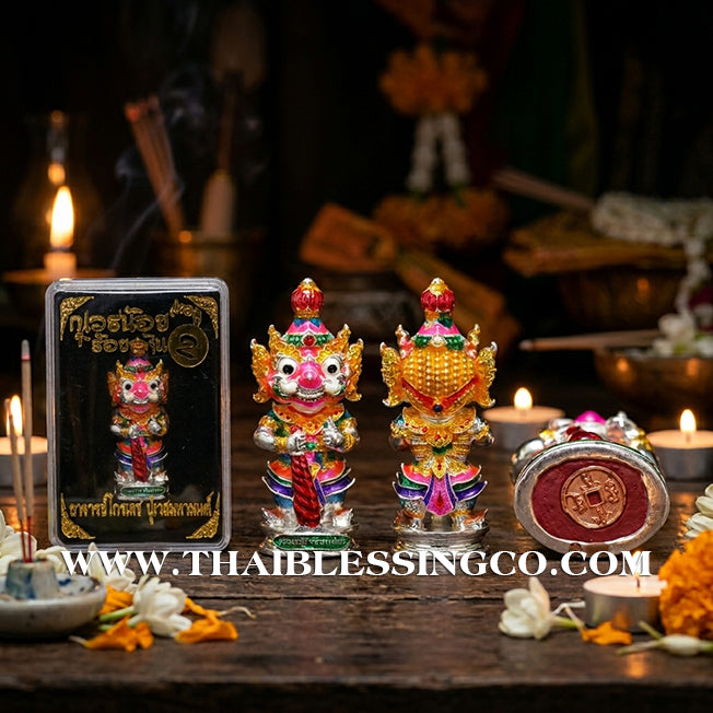 🔱 Kuwen Noi Roi Lan (Term 2) – "The Young Billionaire God" Silver & Enamel Edition – Achan Krai Det (2562) – The Divine Engine for Infinite Fortune, Sovereign Authority, and Absolute Destiny Manifestation!