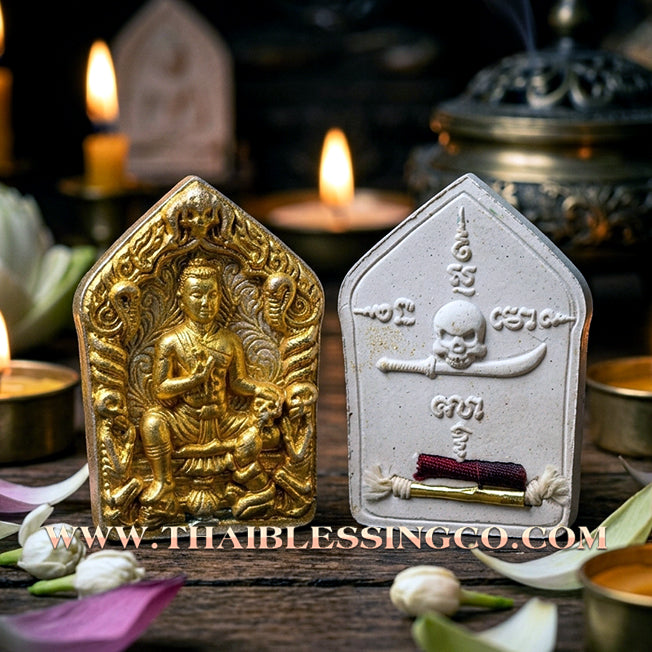 ✨ Lanna Khun Phaen Phrai Ueang Kham "The Golden Orchid" Edition: Sacred White Patthamang Herbal Essence Talisman for Supreme Attraction, Soulmate Harmony, and Elite Social Influence (2016 Heritage Collection by Khru Ba Phon, Wat Pu Ho)