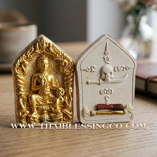 ✨ Lanna Khun Phaen Phrai Ueang Kham "The Golden Orchid" Edition: Sacred White Patthamang Herbal Essence Talisman for Supreme Attraction, Soulmate Harmony, and Elite Social Influence (2016 Heritage Collection by Khru Ba Phon, Wat Pu Ho)