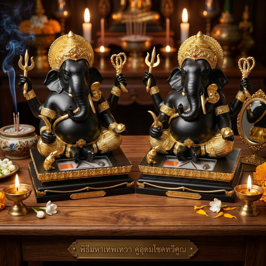 🐘💰 Lord Ganesha (Phra Pikanet) – "Mang Mee Ngoen Thong" (Abundant Wealth) – The Divine Engine for Total Obstacle Removal, Commercial Dominance, and Unstoppable Life Elevation! Size11*16 cm