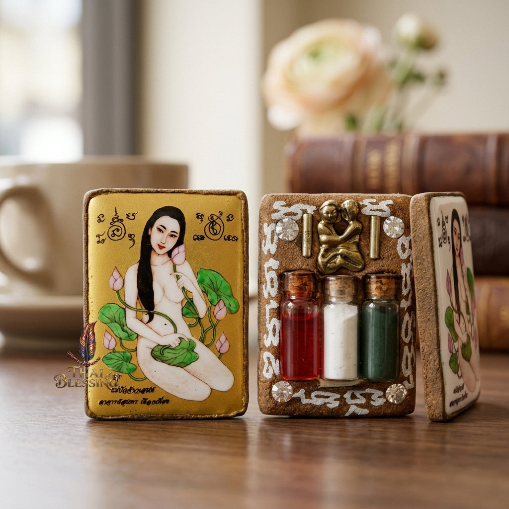 🌸 Locket Mae Bua Chao Saneh (Bua Bang Bai): The Sovereign Queen of Enchantment – Arjan Sunthorn Phueakthiang (2561) – The Ultimate Alchemical Engine for Absolute Attraction & Infinite Fortune!