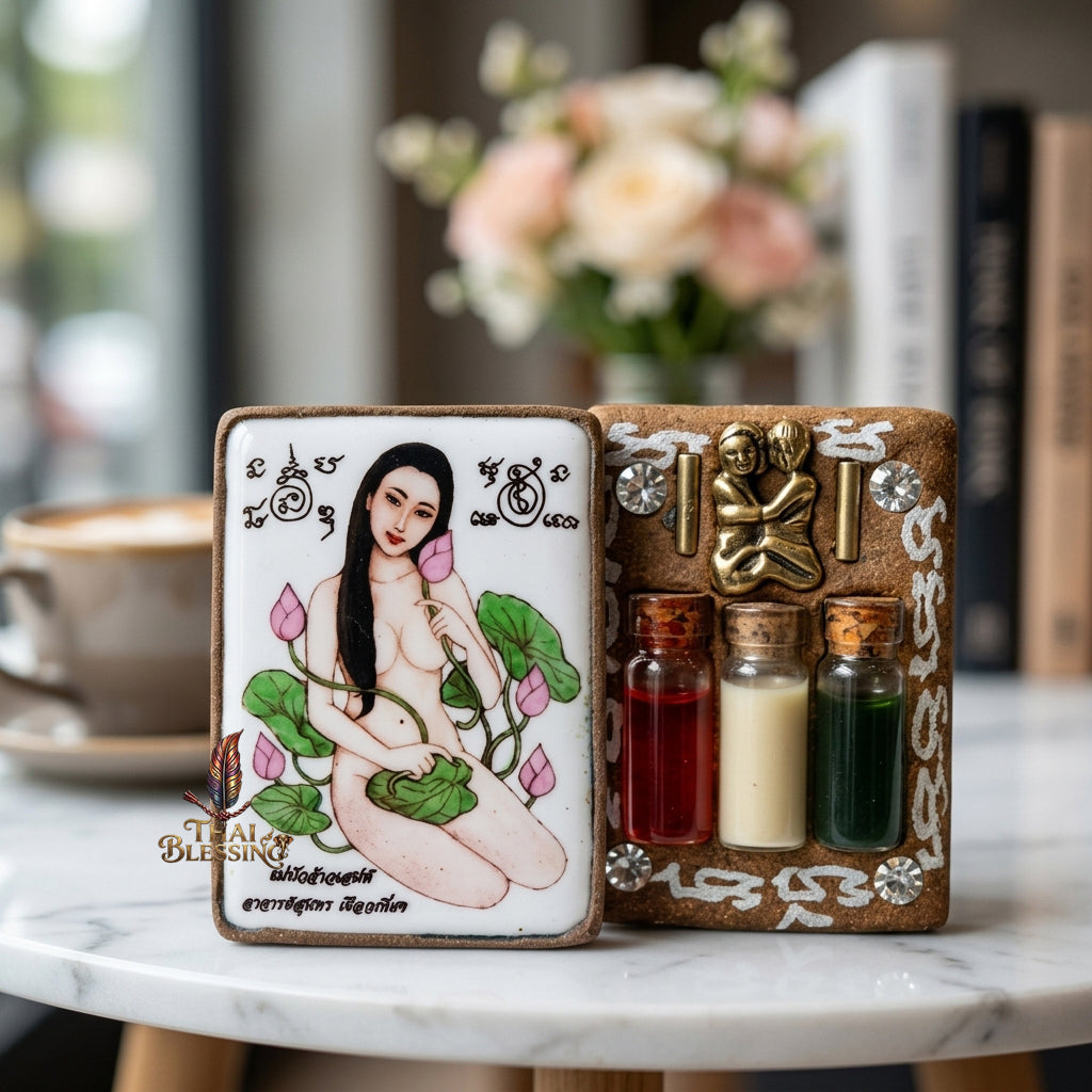 🌸 Locket Mae Bua Chao Saneh (Bua Bang Bai): The Sovereign Queen of Enchantment – Arjan Sunthorn Phueakthiang (2561) – The Ultimate Alchemical Engine for Absolute Attraction & Infinite Fortune!