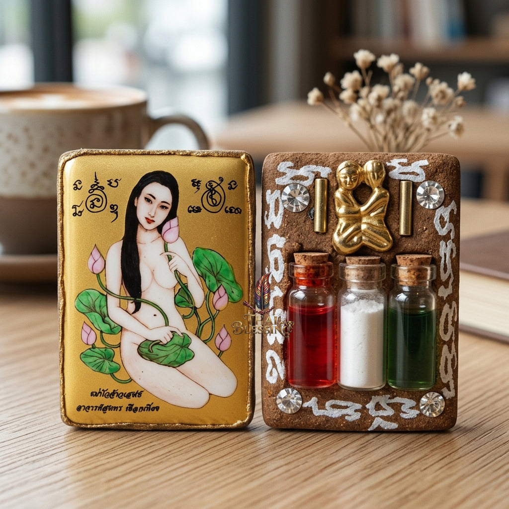 🌸 Locket Mae Bua Chao Saneh (Bua Bang Bai): The Sovereign Queen of Enchantment – Arjan Sunthorn Phueakthiang (2561) – The Ultimate Alchemical Engine for Absolute Attraction & Infinite Fortune!