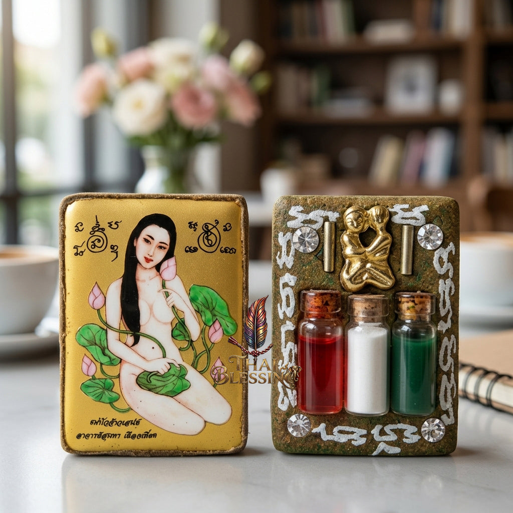 🌸 Locket Mae Bua Chao Saneh (Bua Bang Bai): The Sovereign Queen of Enchantment – Arjan Sunthorn Phueakthiang (2561) – The Ultimate Alchemical Engine for Absolute Attraction & Infinite Fortune!