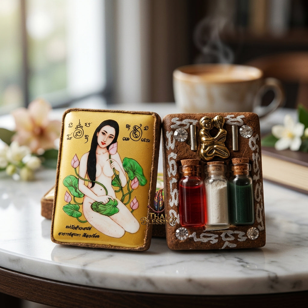 🌸 Locket Mae Bua Chao Saneh (Bua Bang Bai): The Sovereign Queen of Enchantment – Arjan Sunthorn Phueakthiang (2561) – The Ultimate Alchemical Engine for Absolute Attraction & Infinite Fortune!