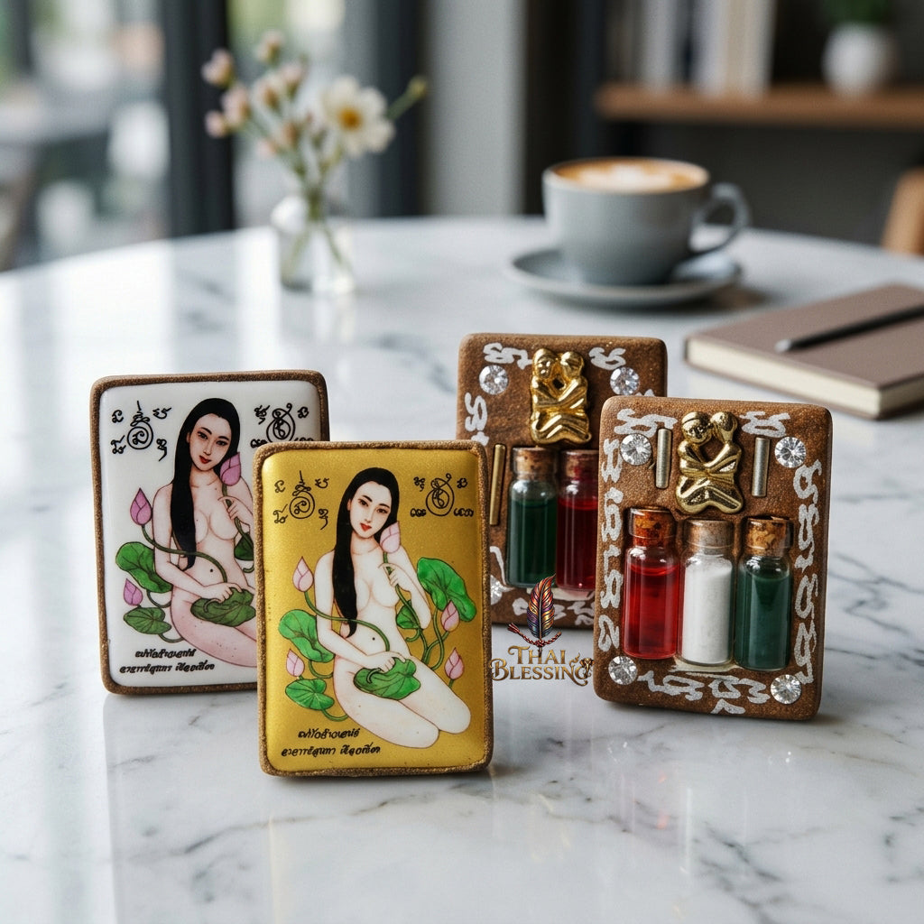 🌸 Locket Mae Bua Chao Saneh (Bua Bang Bai): The Sovereign Queen of Enchantment – Arjan Sunthorn Phueakthiang (2561) – The Ultimate Alchemical Engine for Absolute Attraction & Infinite Fortune!