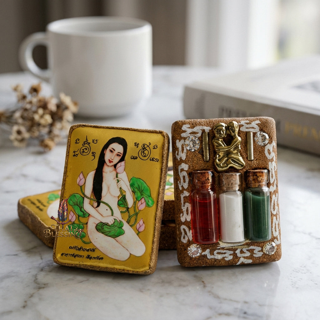 🌸 Locket Mae Bua Chao Saneh (Bua Bang Bai): The Sovereign Queen of Enchantment – Arjan Sunthorn Phueakthiang (2561) – The Ultimate Alchemical Engine for Absolute Attraction & Infinite Fortune!