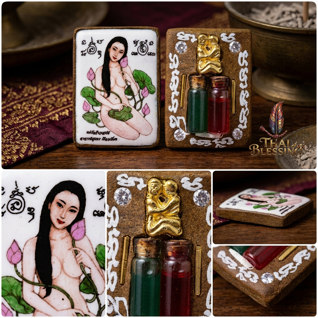 🌸 Locket Mae Bua Chao Saneh (Bua Bang Bai): The Sovereign Queen of Enchantment – Arjan Sunthorn Phueakthiang (2561) – The Ultimate Alchemical Engine for Absolute Attraction & Infinite Fortune!