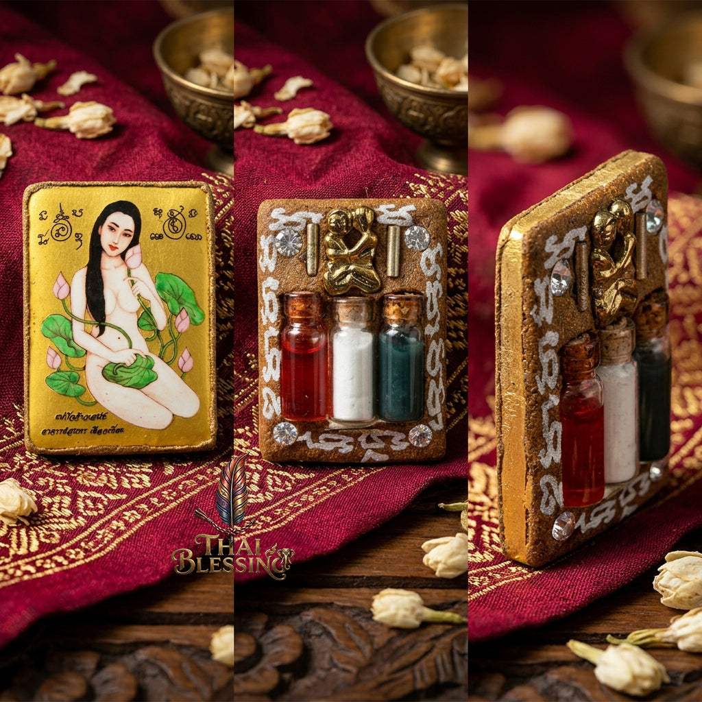 🌸 Locket Mae Bua Chao Saneh (Bua Bang Bai): The Sovereign Queen of Enchantment – Arjan Sunthorn Phueakthiang (2561) – The Ultimate Alchemical Engine for Absolute Attraction & Infinite Fortune!
