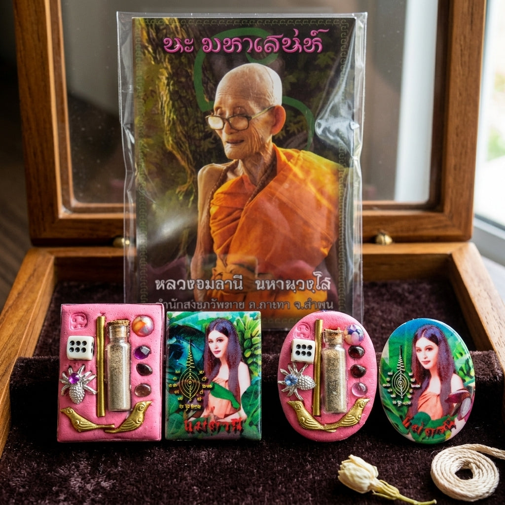 🔱 Locket Mae Tani: The Sovereign Queen of Emerald Abundance – Khru Ba Na (Samnaksong Doi I Hui) – The Ultimate Alchemical Engine for Financial Harvest & Hypnotic Attraction!