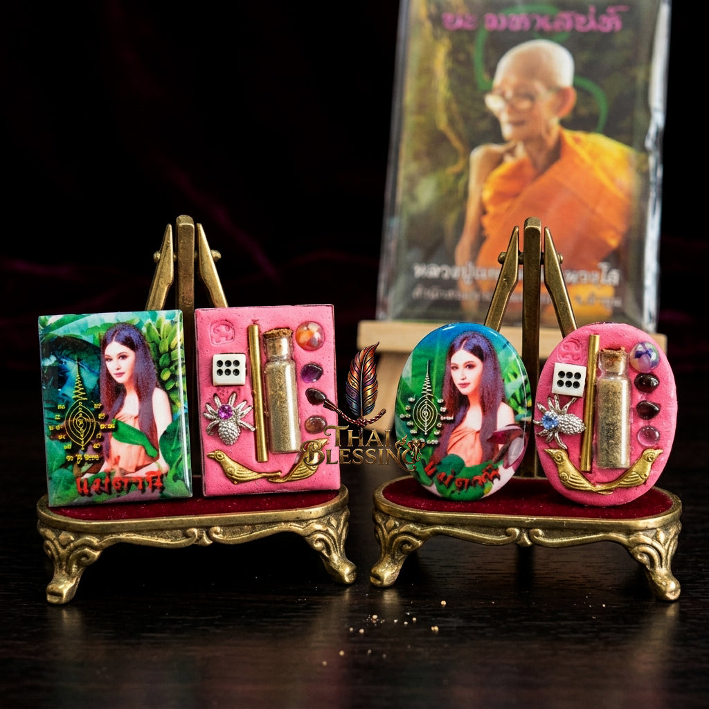 🔱 Locket Mae Tani: The Sovereign Queen of Emerald Abundance – Khru Ba Na (Samnaksong Doi I Hui) – The Ultimate Alchemical Engine for Financial Harvest & Hypnotic Attraction! Square