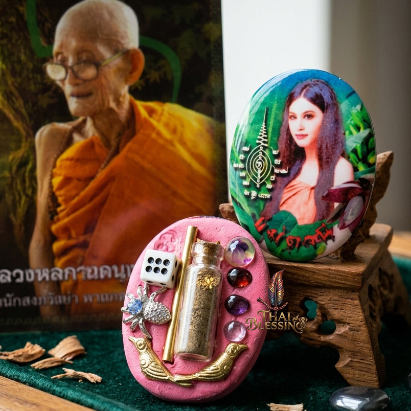 🔱 Locket Mae Tani: The Sovereign Queen of Emerald Abundance – Khru Ba Na (Samnaksong Doi I Hui) – The Ultimate Alchemical Engine for Financial Harvest & Hypnotic Attraction!