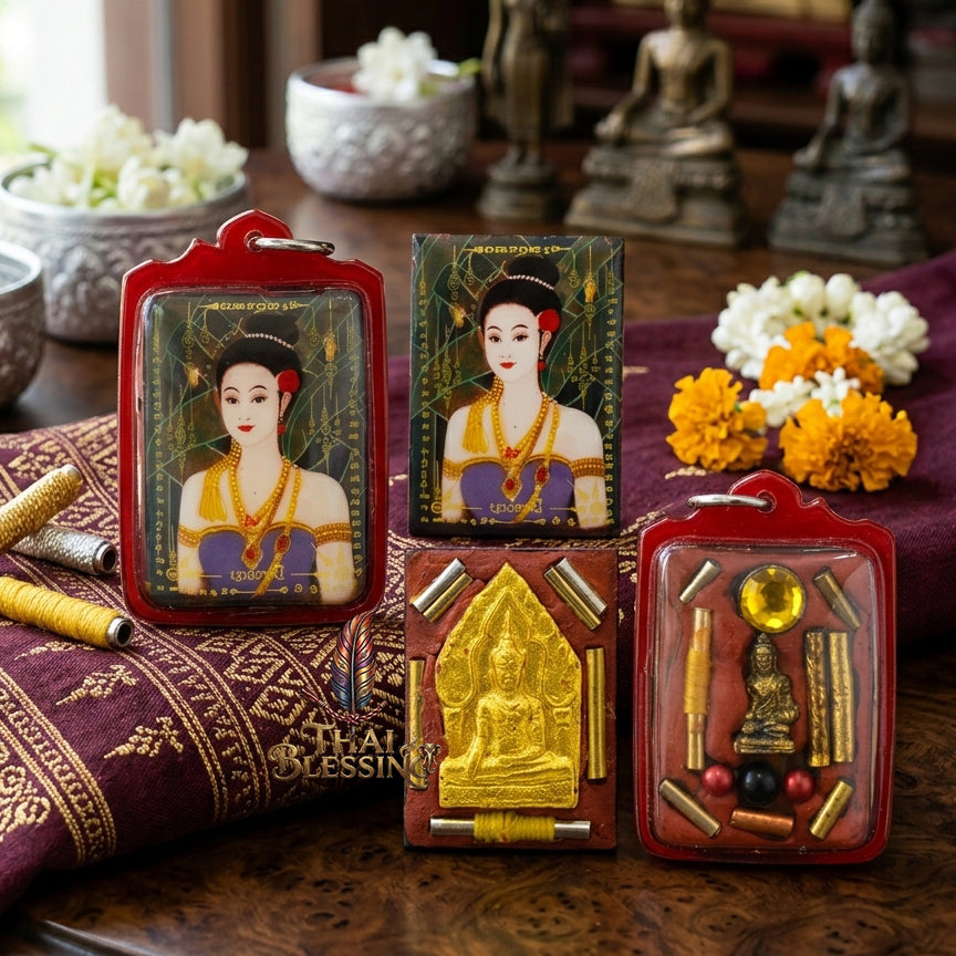 🔱 Locket Nang Tani: The Sovereign Queen of Lanna Enchantment – Ajarn Kongsak (2558) – The Ultimate Alchemical Engine for Financial Fertility & Hypnotic Attraction!
