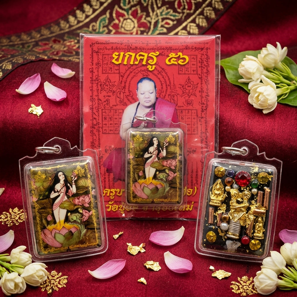 🌸 Locket Phrai Ueang Fa The Sovereign of Lanna Enchantment & Infinite Fortune – Kruba Phon (Tu Phon) – Wat Pu Ho (2556) – The Ultimate Alchemical Engine for Hypnotic Attraction & Wealth!