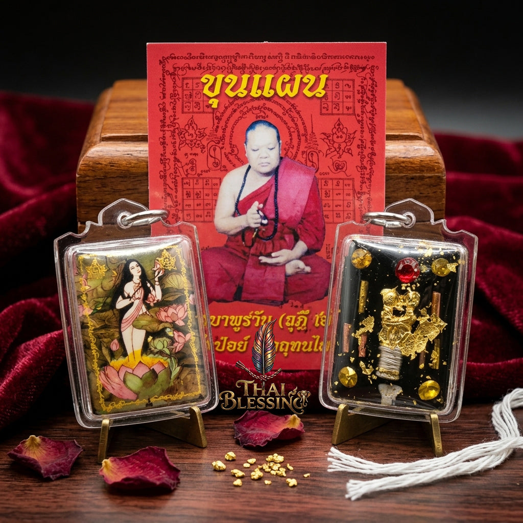 🌸 Locket Phrai Ueang Fa The Sovereign of Lanna Enchantment & Infinite Fortune – Kruba Phon (Tu Phon) – Wat Pu Ho (2556) – The Ultimate Alchemical Engine for Hypnotic Attraction & Wealth!