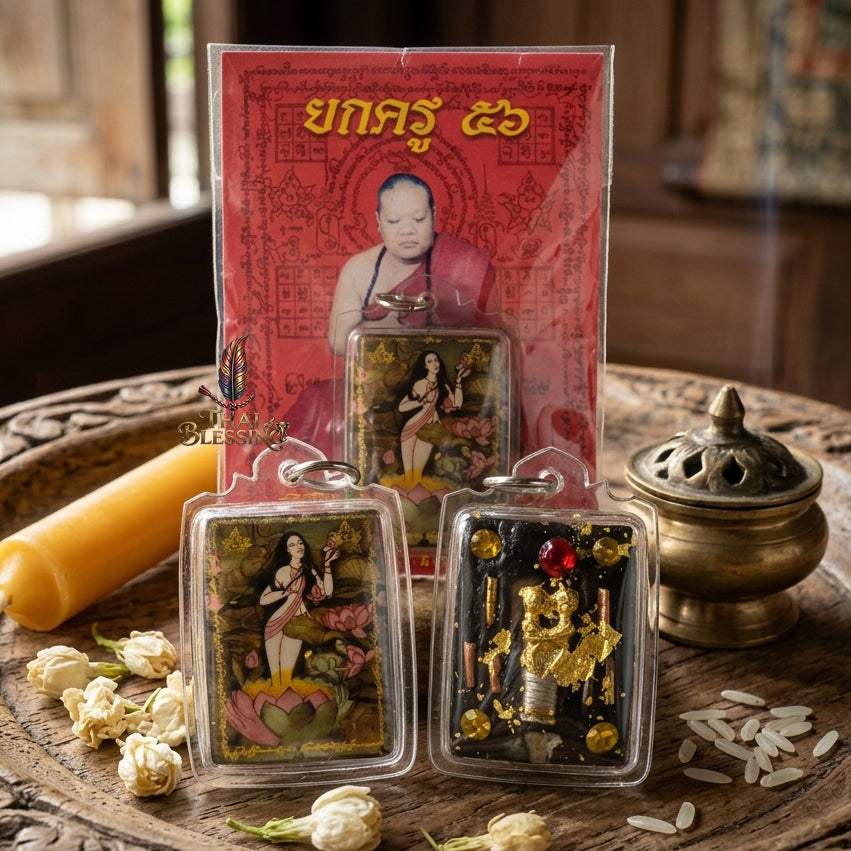 🌸 Locket Phrai Ueang Fa The Sovereign of Lanna Enchantment & Infinite Fortune – Kruba Phon (Tu Phon) – Wat Pu Ho (2556) – The Ultimate Alchemical Engine for Hypnotic Attraction & Wealth!