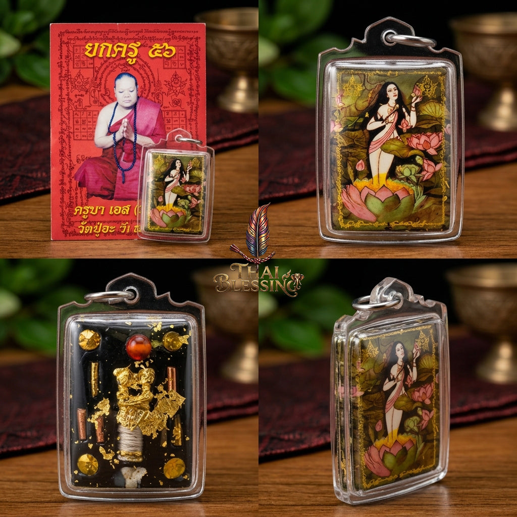 🌸 Locket Phrai Ueang Fa The Sovereign of Lanna Enchantment & Infinite Fortune – Kruba Phon (Tu Phon) – Wat Pu Ho (2556) – The Ultimate Alchemical Engine for Hypnotic Attraction & Wealth!