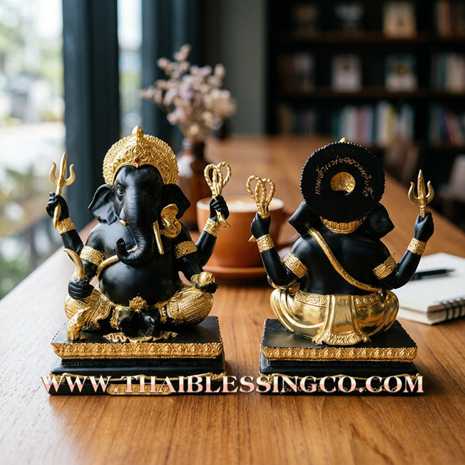 🐘💰 Lord Ganesha (Phra Pikanet) – "Mang Mee Ngoen Thong" (Abundant Wealth) – The Divine Engine for Total Obstacle Removal, Commercial Dominance, and Unstoppable Life Elevation! Size11*16 cm