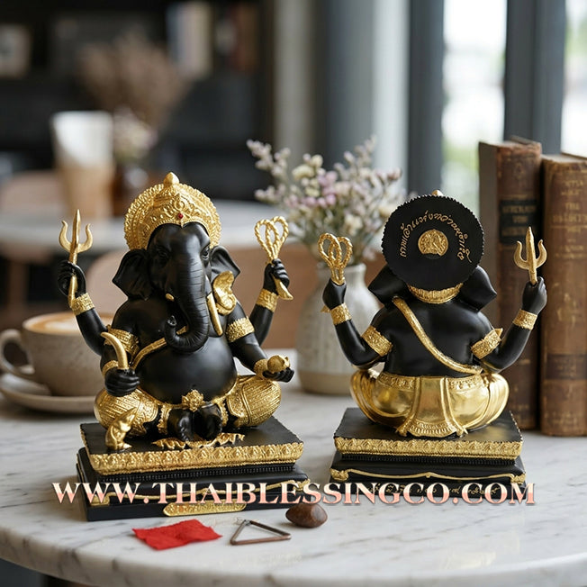 🐘💰 Lord Ganesha (Phra Pikanet) – "Mang Mee Ngoen Thong" (Abundant Wealth) – The Divine Engine for Total Obstacle Removal, Commercial Dominance, and Unstoppable Life Elevation! Size11*16 cm
