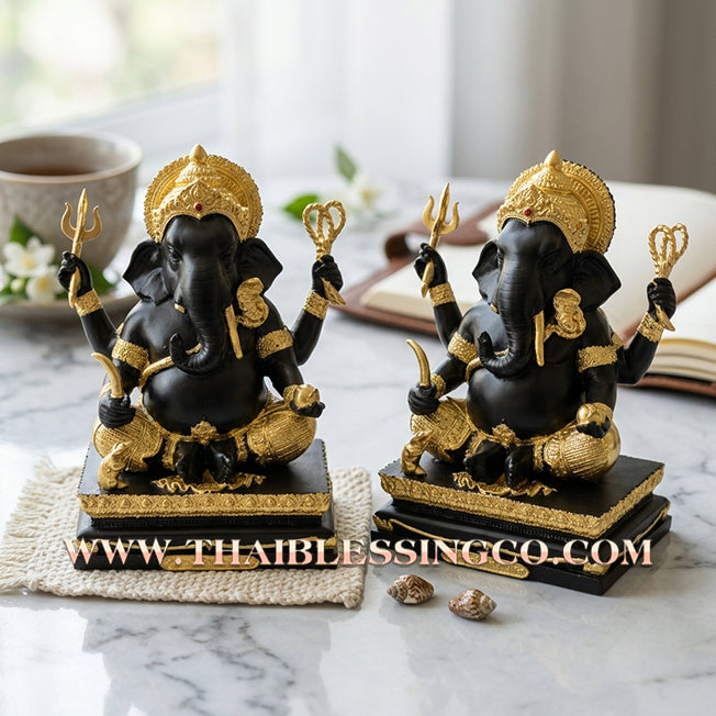 🐘💰 Lord Ganesha (Phra Pikanet) – "Mang Mee Ngoen Thong" (Abundant Wealth) – The Divine Engine for Total Obstacle Removal, Commercial Dominance, and Unstoppable Life Elevation! Size11*16 cm