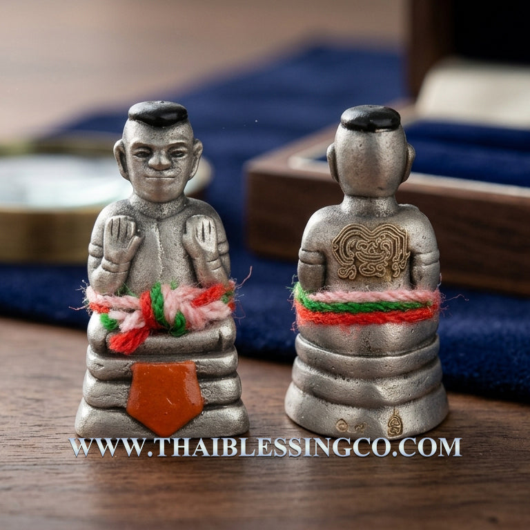 ✨ Luminous Abundance Guardian: Blessed "Kuman Thong Phoem Sap" Amulet – Sacred "Ngern Yuang" Liquid Silver Metal for Increasing Wealth & Prosperity (2023 Edition by Luang Pu Kao)