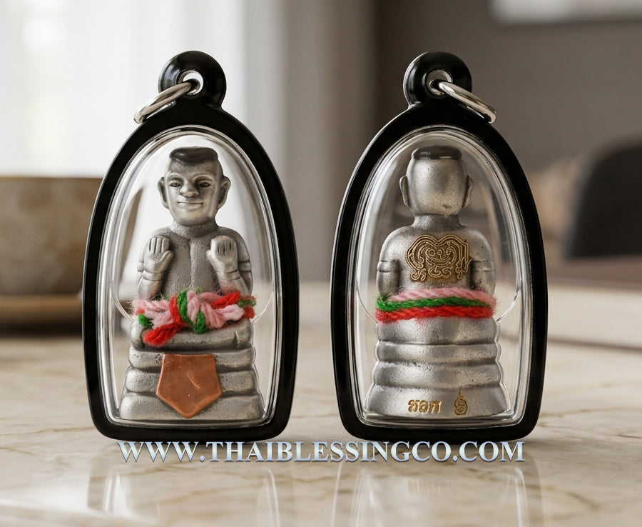 ✨ Luminous Abundance Guardian: Blessed "Kuman Thong Phoem Sap" Amulet – Sacred "Ngern Yuang" Liquid Silver Metal for Increasing Wealth & Prosperity (2023 Edition by Luang Pu Kao)
