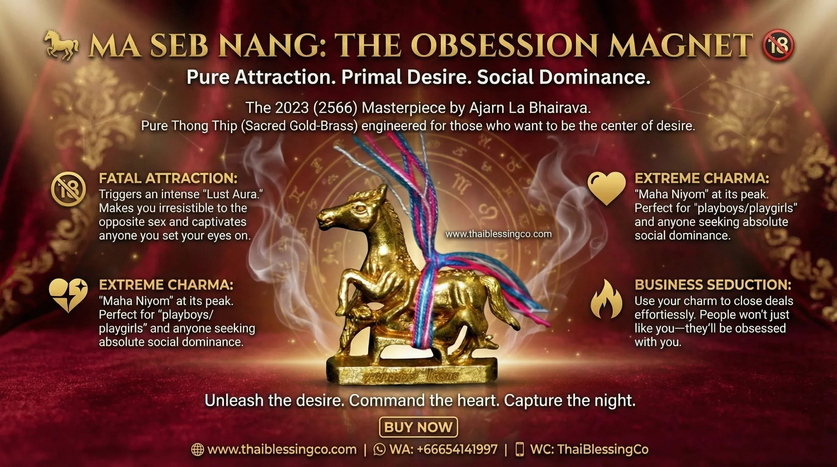🐎 MA SEB NANG: THE OBSESSION MAGNET 🔞 Unleash Irresistible Magnetism: Command the Frequency of Passion and Social Dominance