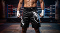 🥇MMA Fight Shorts Premium Satin MMA Shorts Cage Fighting Kickboxing Training Shorts Quick Dry Combat Gear Men Women Kids