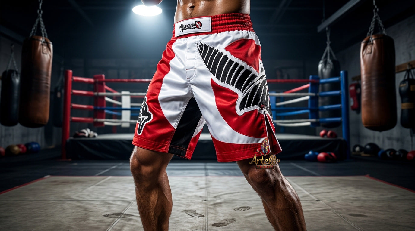 🥇MMA Fight Shorts Premium Satin MMA Shorts Cage Fighting Kickboxing Training Shorts Quick Dry Combat Gear Men Women Kids