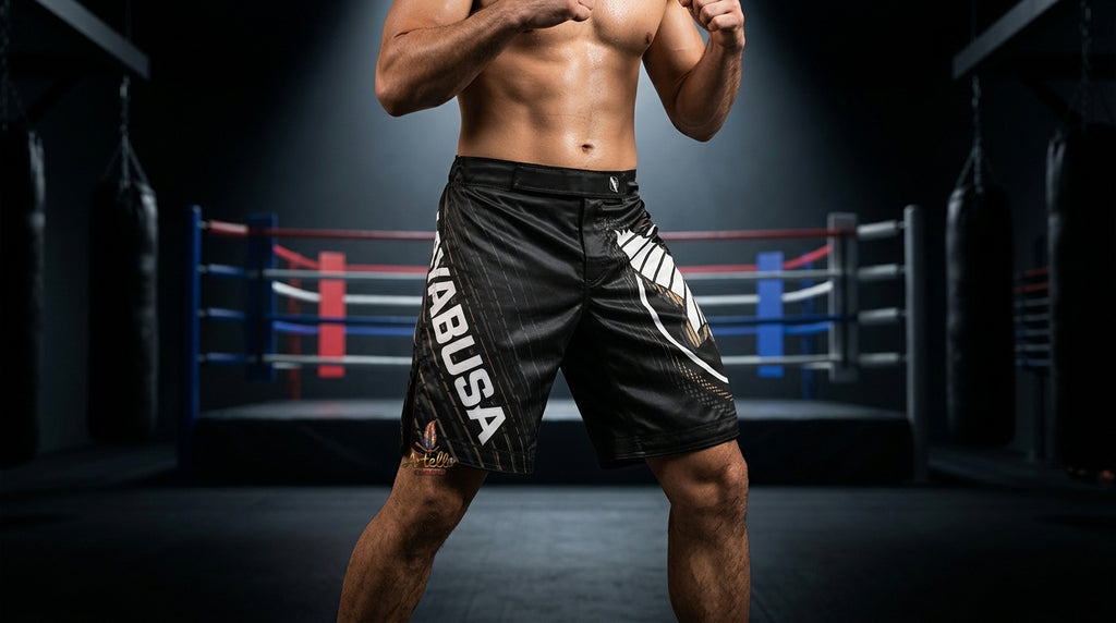 🥇MMA Fight Shorts Premium Satin MMA Shorts Cage Fighting Kickboxing Training Shorts Quick Dry Combat Gear Men Women Kids