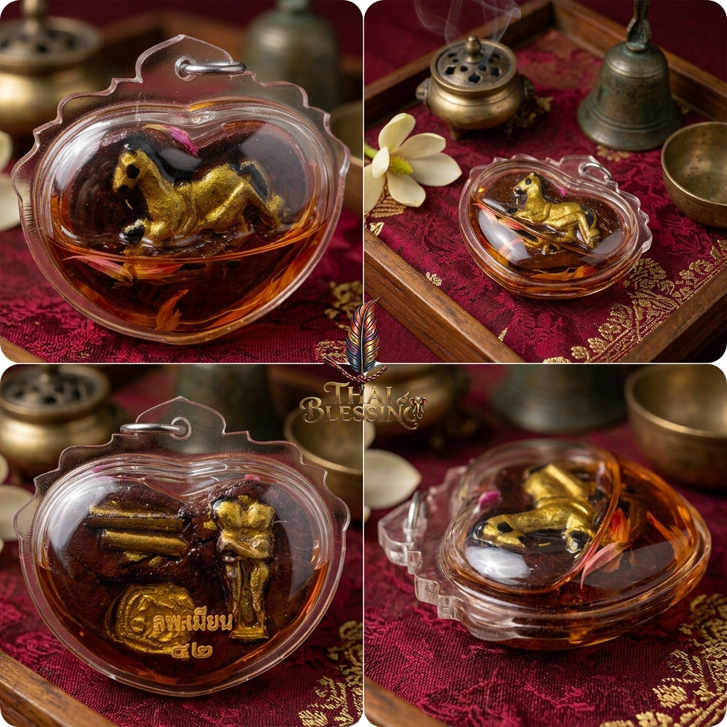 🐎 Ma Sep Nang (The Sacred Equine Attraction) – Limited Edition (399 Pieces) – Luang Phor Mian Kalyano, Wat Ban Janeang Wanaram – The Ultimate Khmer Alchemical Engine for Magnetic Charisma and Financial Dominance