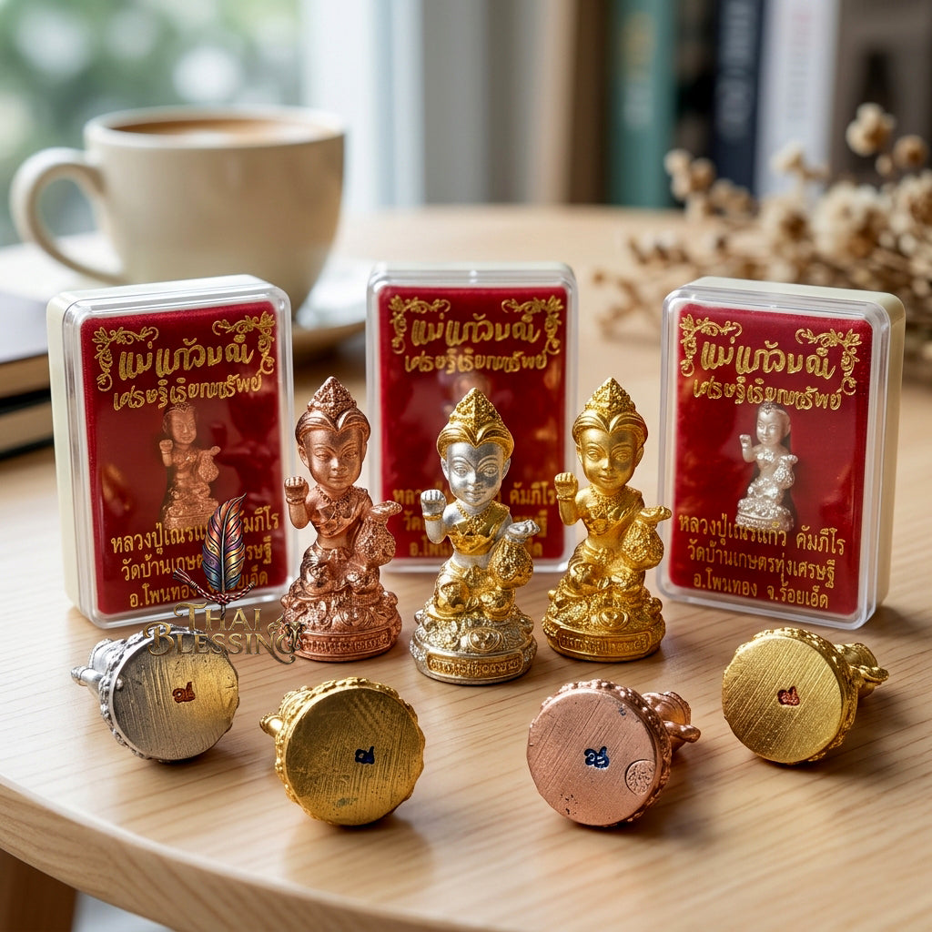 🔱 Mae Kaew Manee Setthi – The Sovereign Summoner of Abundance – Luang Pu Nen Kaew, Wat Ban Kaset Thung Setthi (2561) – The Ultimate Engine for Hypnotic Attraction, Financial Flow, and Market Victory!