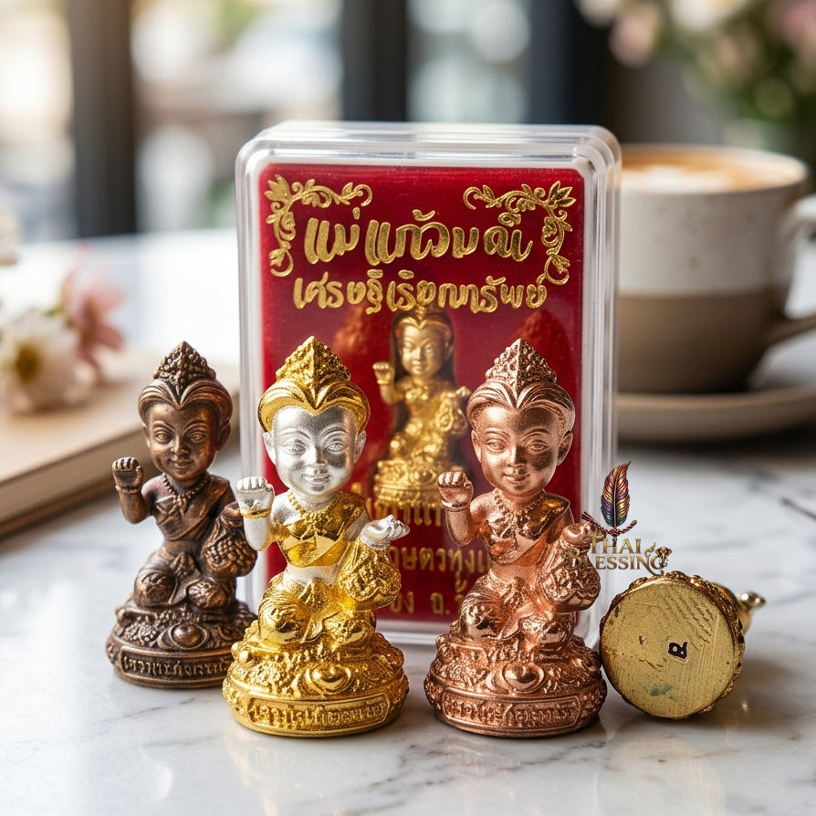 🔱 Mae Kaew Manee Setthi – The Sovereign Summoner of Abundance – Luang Pu Nen Kaew, Wat Ban Kaset Thung Setthi (2561) – The Ultimate Engine for Hypnotic Attraction, Financial Flow, and Market Victory!