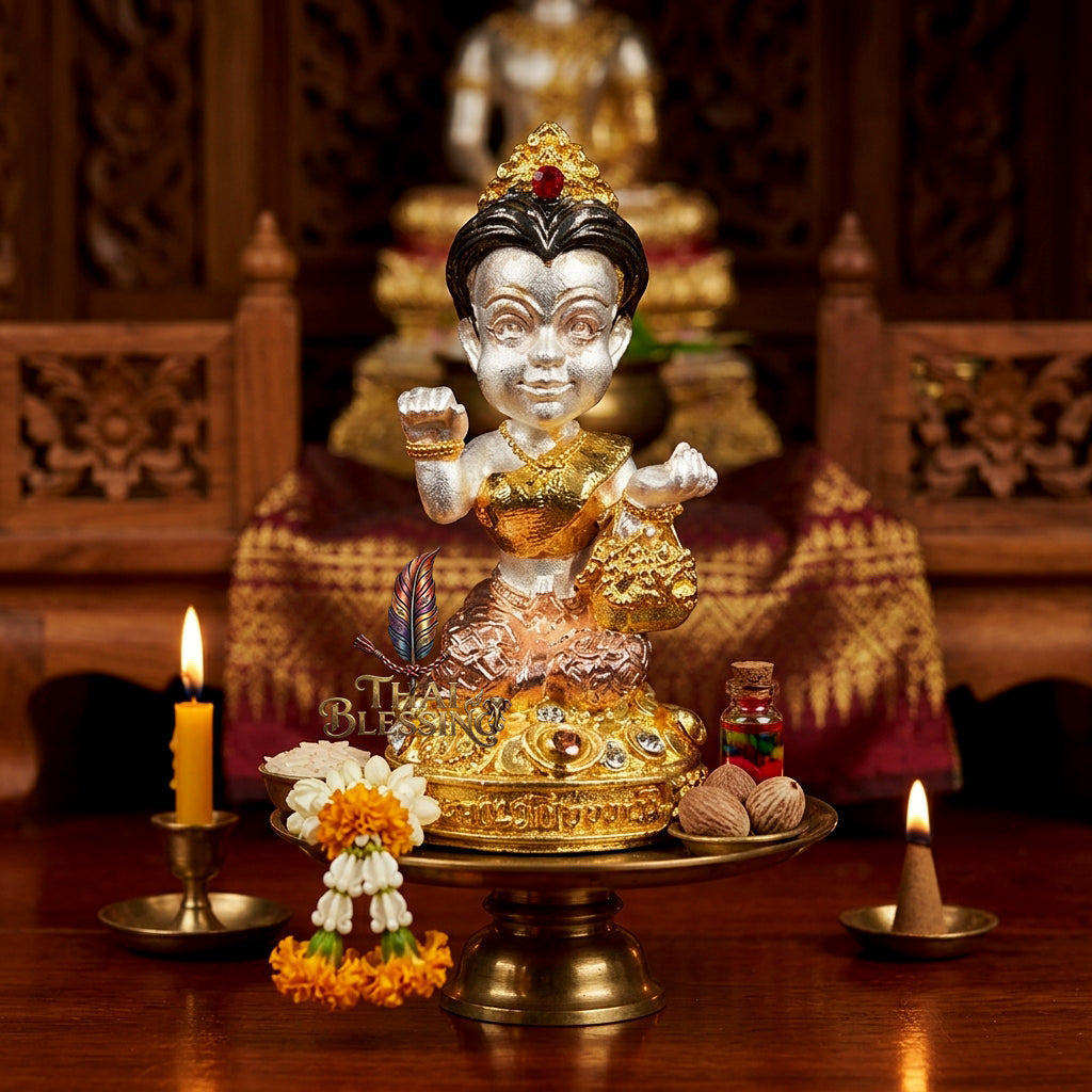 🔱 Mae Kaew Manee Setthi – The Sovereign Summoner of Billionaire Wealth – Luang Pu Nen Kaew, Wat Ban Kaset Thung Setthi (2561) – The Ultimate Engine for Financial Flow, Hypnotic Attraction, and Market Dominance!