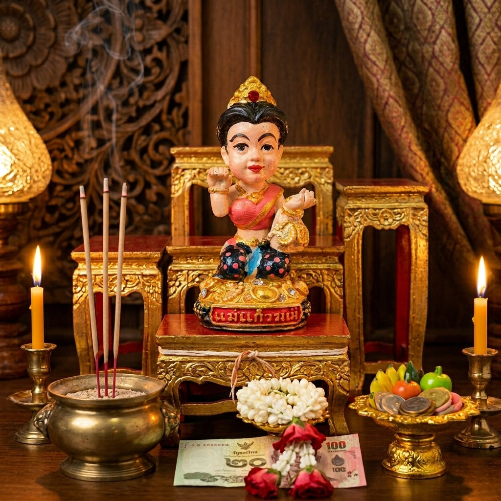 🔱 Mae Kaew Manee Setthi – The Sovereign Summoner of Billionaire Wealth – Luang Pu Nen Kaew, Wat Ban Kaset Thung Setthi (2561) – The Ultimate Engine for Financial Flow, Hypnotic Attraction, and Market Dominance!