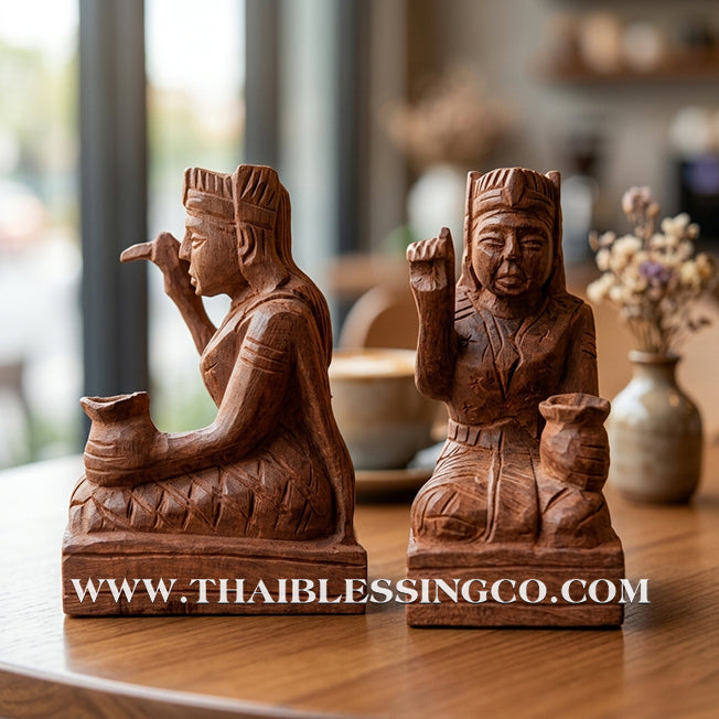👸💰 Mae Nang Kwak (The Beckoning Lady) – Hand-Carved Sacred Takian Wood Altar Edition: Ta Phun (Pu Khem Thong), Phetchabun – The Divine Engine for Unstoppable Cash Flow, Miraculous Trade, and Sovereign Life Elevation!