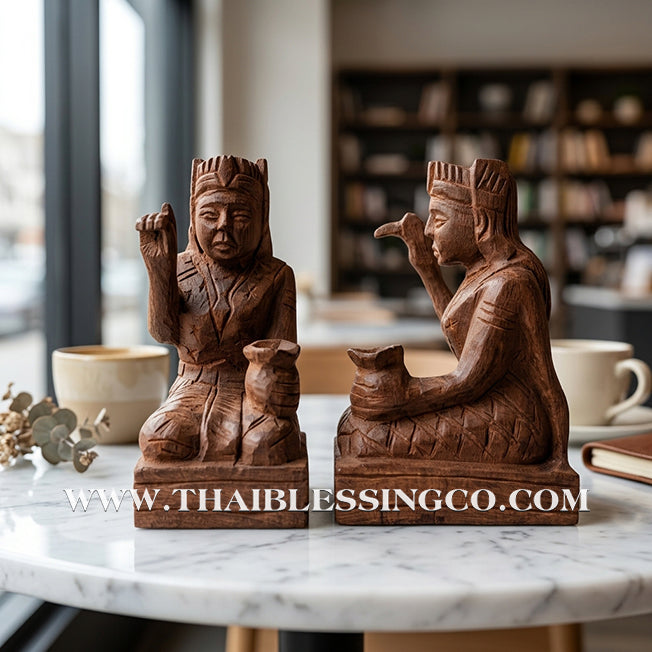 👸💰 Mae Nang Kwak (The Beckoning Lady) – Hand-Carved Sacred Takian Wood Altar Edition: Ta Phun (Pu Khem Thong), Phetchabun – The Divine Engine for Unstoppable Cash Flow, Miraculous Trade, and Sovereign Life Elevation!